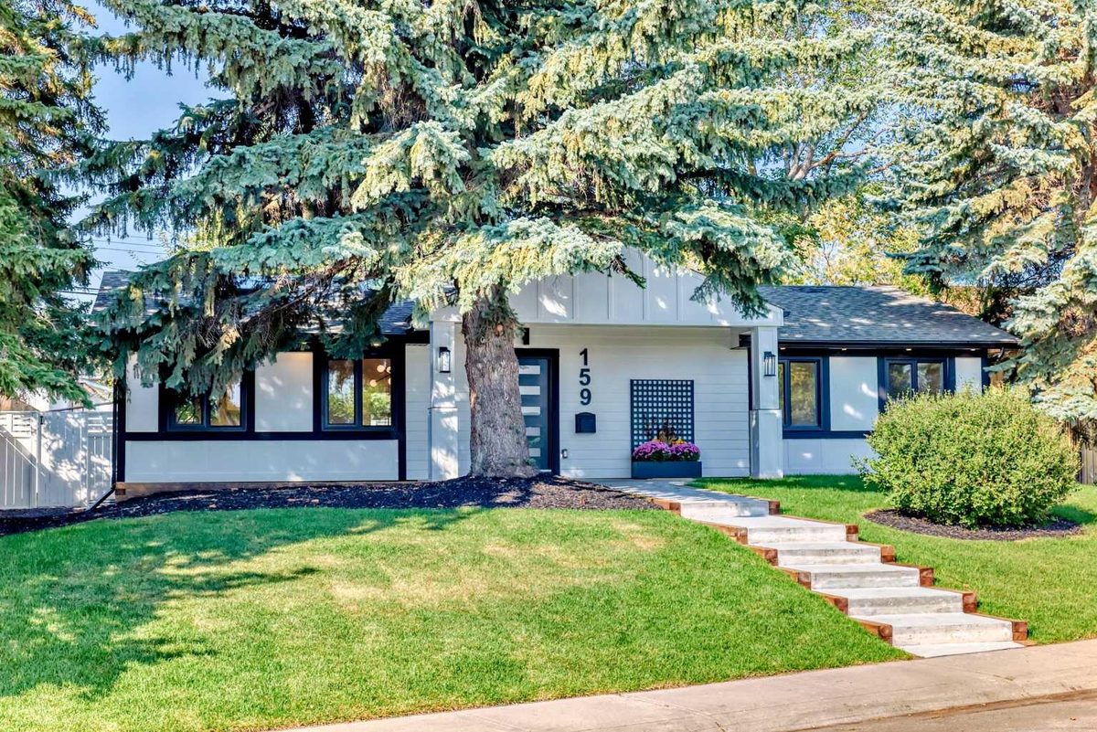 Lake Bonavista bungalow exterior after complete renovation